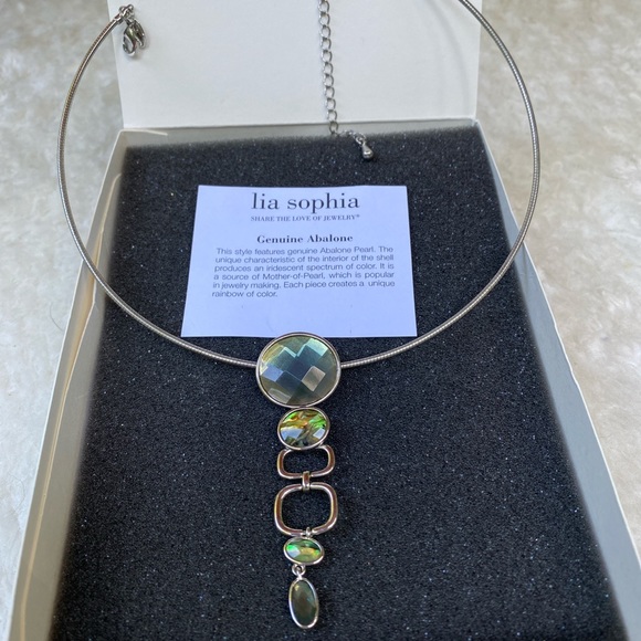 lia sophia abalone pearl necklace - Picture 1 of 3